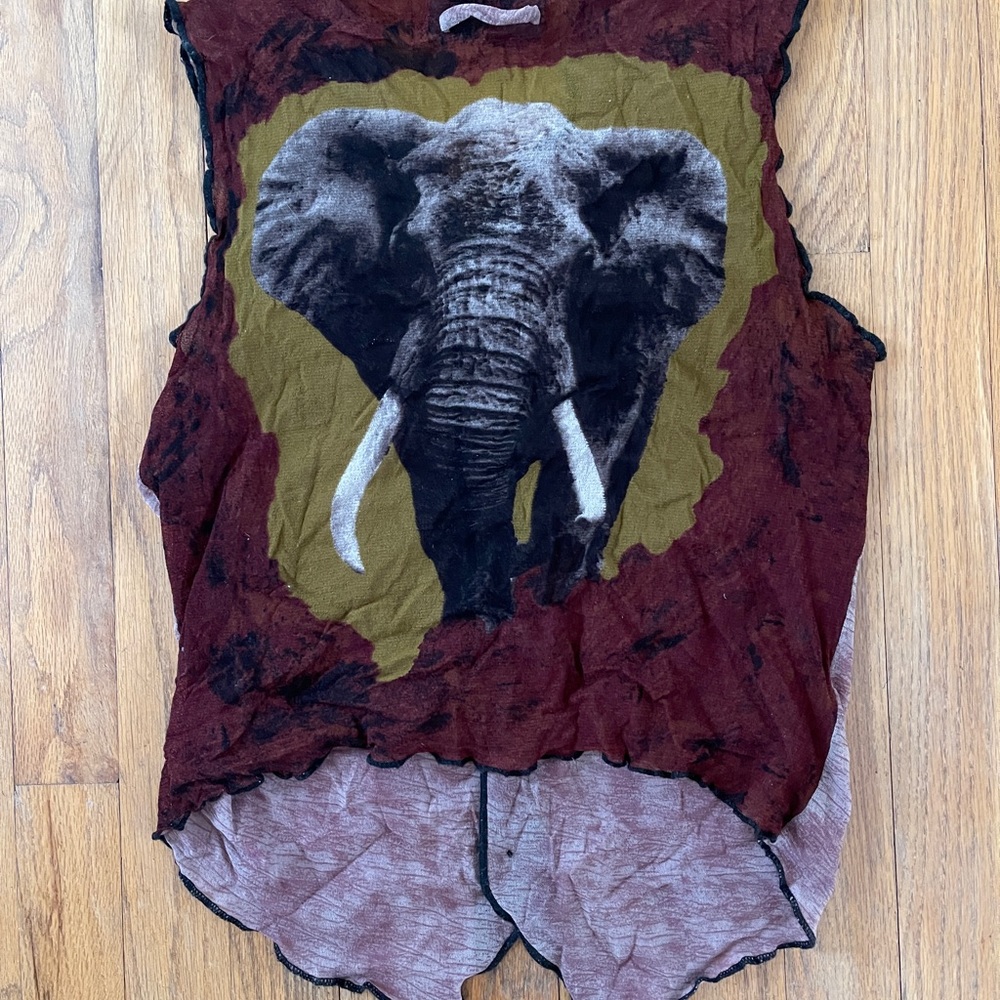 Vintage Jean Paul Gaultier Mesh Endangered Species vest.  Incredibly rare.